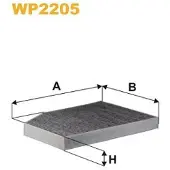 WIX FILTERS Filter, Innenraumluft WP2205