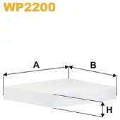 WIX FILTERS Filter, Innenraumluft WP2200