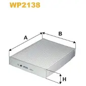 WIX FILTERS Filter, Innenraumluft WP2138