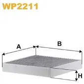 WIX FILTERS Filter, Innenraumluft WP2211