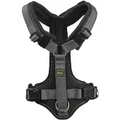 Hunter Geschirr Maldon Up, Hund, Halftergeschirr, L, Schwarz, Grau, Netz, Polyester, 3,8 cm