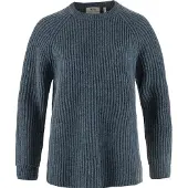 Fjällräven - Women's Övik Rib Sweater - Wollpullover Gr XL blau