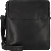 Harold's Leder Umhängetasche Aberdeen Crossbag Black schwarz