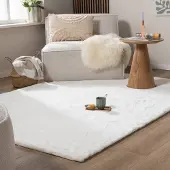 NATURL. Hochflor Teppich - Comfy Supreme Weiß 160x230 cm