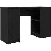 vidaXL Schreibtisch Schwarz Eichen-Optik 120x42x76 cm Holzwerkstoff