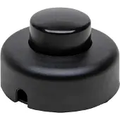 Kopp 191805006 Fußtretschalter, 1-polig, Ausschalter mit Zugentlastung, 250V~, 2A, Farbe: schwarz - 5 Stück