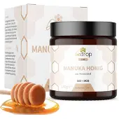 Bedrop Manuka Honig im Glas | MGO 500+ (zertifiziert) 100% Original aus Neuseeland Plastikfrei 140 g