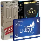 Kondomotheke Latexfreie Kondome - 3-Sorten-Pack D 19 St