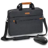 Pedea Notebooktasche "ELEGANCE" Pro 43,9cm (17.3") grau + Maus