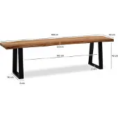 Wohnling 180x40x45,5