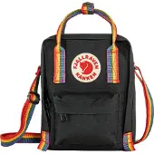 Fjällräven Kånken Rainbow Sling Umhängetasche Schwarz Schwarz One Size