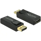 DeLOCK 65573, Displayport 1.2, HDMI, Schwarz
