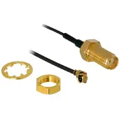 DeLOCK HF Antenna Connection for Installation - Antennenkabel - 20 cm - Grau