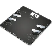 Beurer BF 600 Rechteck Schwarz, Edelstahl Elektronische Personenwaage