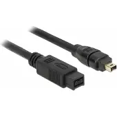 DeLOCK FireWire A/B, 1.0m, Grau, Männlich/Männlich, 1 m
