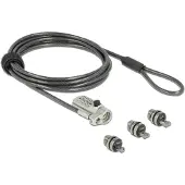 Navilock 20677 - 2 m - Zahlenschloss - Stahl - Schwarz - Silber