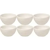 Villeroy & Boch Dipschale "Dipschälchen Manufacture Rock Ø 7,7 cm 6er Set weiß" 6 tlg.