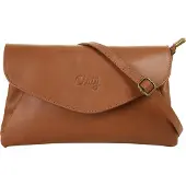 Cluty Abendtasche echt Leder, Made in Italy
