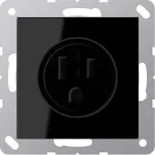 JUNG Steckdose 1f sw glz A UP IP20 ZP NEMA A521-15SW