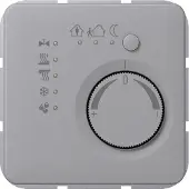 JUNG Raumtemperaturregler UP CD KNX lgr glz CD2178TSGR