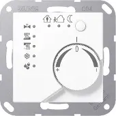 JUNG A2178TSWW KNX Stetigregler mit integrierter Tasterschnittstelle 4fach, Thermoplast, Serie AS/A, alpinweiß A 2178 TS WW