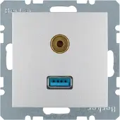 Berker BERK USB/3,5mm Audio Steckdose