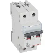Legrand 404210 TX3 Leitungsschutzschalter C-Charakteristik, 50A, 2-polig, 10kA, 400VAC, 2TE