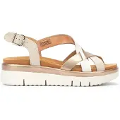 Pikolinos für Damen. W4N-0650C1 Mehrfarbige Palma Ledersandalen -Höhe 4,5 cm Keil (39), 3 bis 5 cm, Schnalle, Lässig