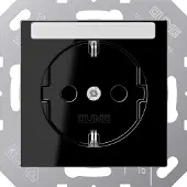 JUNG Steckdose 1f sw glz A UP IP20 BSF ZP A1520BFNASW