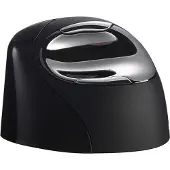 Evoluent 4 Bluetooth Black, rechts, Vertikale Ausführung, Laser, Bluetooth, 2600 DPI, Schwarz