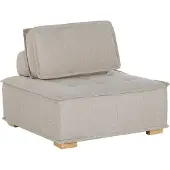 Beliani Mittelstück Polsterbezug helles Beige TIBRO