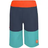 TROLLKIDS Badeshorts "Kroksand" in Orange/ Türkis/ Dunkelblau - 116