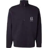 Armani Exchange Sweatshirt "Sweatshirt 1er Pack", Herren, Gr. M, blau (dunkelblau), Obermaterial: 79% Baumwolle CO. 17% Polyester PES. 4% Elasthan EL., Sweatshirts Sweatshirt