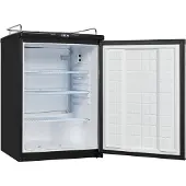 Exquisit Bierkühler, 163 Liter, mit Zapfvorrichtung, Gitterablagen, Türanschlag wechselbar, 89 cm Höhe, 42 dB, Display, BK160-HE-300G inox