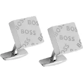 BOSS 50486834-040 Manschettenknöpfe Quadratisch Silberfarben Cross