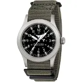 KHS PLASSF.DFSGO Herrenuhr Platoon Solar Flex-Textilband Stahl/Grau