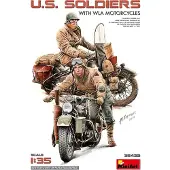 Other 1:35 U.S. Soldaten m. WLA Motorrädern