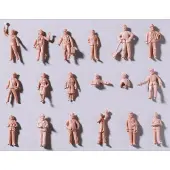 Auhagen H0 Figuren Bahnhof Unbemalt
