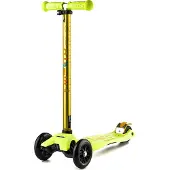 Micro Maxi Deluxe Roller gelb mit verstellbarem Lenker und 70 kg Tragkraft