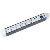 As Schwabe as-Schwabe 6-fach Schuko Steckdosenleiste 2 USB Ports Schalter 1.5m Kabel Schukostecker
