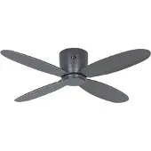 CasaFan ECO PLANO II Smart Deckenventilator 112 anthrazit - , Eco Plano II, Grau, für Wohnzimmer, Kunststoff, Modern