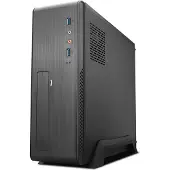 TooQ TQC-3006DU3C, Desktop, PC, Schwarz, micro ATX, Mini-ITX, SGCC, Heimbüro