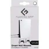 Nacon Playstation 5 Wall Mounts by Floating Grip - White Bundle