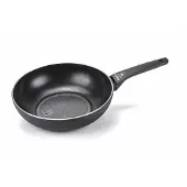 Moneta 0005554328, Rund, Wok-/Bratpfanne, Schwarz, Recy, Aluminium, 4 l