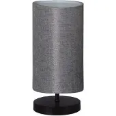 Opviq , Hochwertige Tischlampe aus 100% Holz, Grau, 30 cm hoch, 24 x 15 cm Schirm, 150 cm Kabel, E14 Fassung max. 40 W | Elegantes Design für jedes Zuhause.