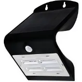 Blulaxa Solar-LED Wandleuchte 48636 mit Sensor, 3,2 W, schwarz