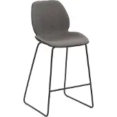 Mayer Barstuhl Sitzmöbel mySOLO 1176 49 x 49 x 96 cm Stahl schwarz/anthrazit + schwarz 1176-K3-524