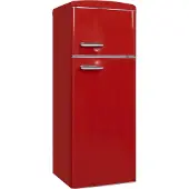 Exquisit Retrokühlschrank RKGC270-45-H-160E rot | Standgerät | 206 l Volumen | rot