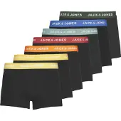 Jack & Jones JACK&JONES Herren Boxershorts, 7er Pack - JACVITO SOLID, Trunks, Baumwoll-Stretch, Logo