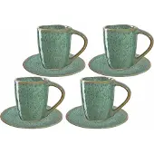 Leonardo MATERA Espresso Set grün 8-teilig